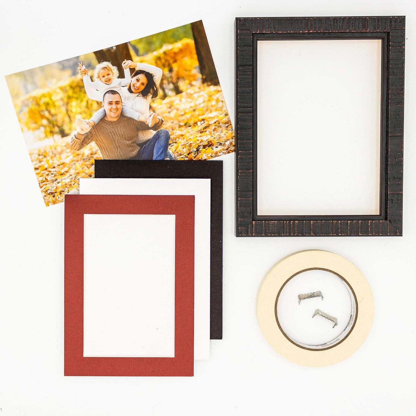 Pack of 25 Acid Free 11x14 Mats Bevel Cut for 8.5x11 Photos - Brick Red Precut Matboards For Pictures, Photos, Framing - 4-ply Thickness