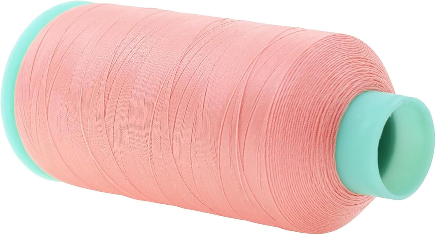 Mandala Crafts Bonded Nylon Thread Blush Heavy Duty Sewing Threads - 1100 YDs Size 92 280D T90 Tex 90 Thread for Leather Jeans Weaving Outdoor Marine Upholstery Threads