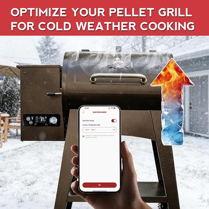 WiFi PID Rectangular Pellet Grill Controller Replacement for Pit Boss 440-1600, Navigator, Sportsman, Mahogany, Competitiion, Pro Series – App-Enabled Thermostat Control Panel