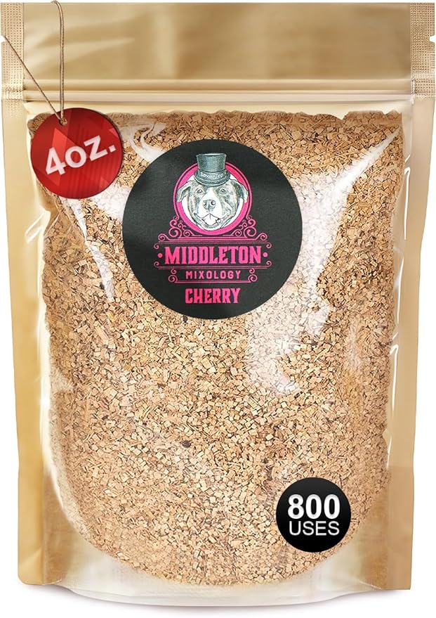 SmokeTop 4oz Bag - Cocktail Smoker Chips for Old Fashioned Cocktails, Whiskey, & Bourbon - by Middleton Mixology Made in The USA (800 uses) (Cherry)