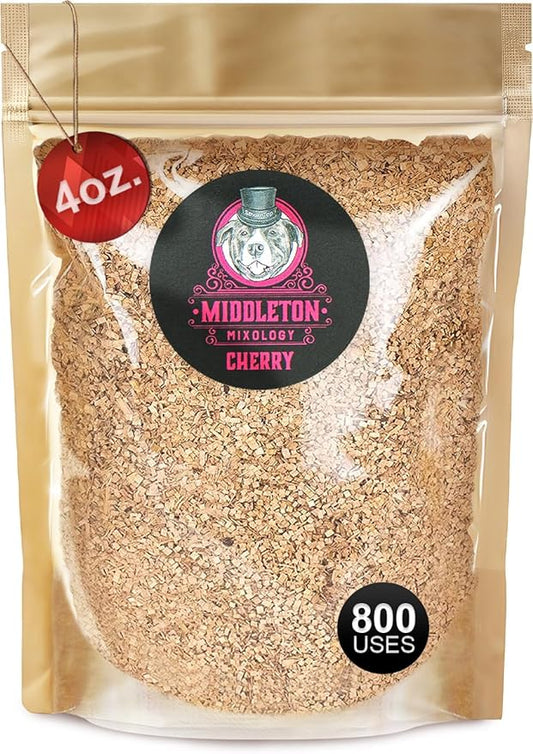 SmokeTop 4oz Bag - Cocktail Smoker Chips for Old Fashioned Cocktails, Whiskey, & Bourbon - by Middleton Mixology Made in The USA (800 uses) (Cherry)