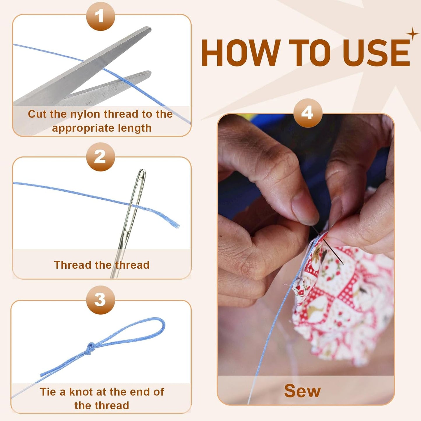 PATIKIL 284 Yard Flat Waxed Thread 150D 1mm Leather Sewing Cord for Repairing Shoes Bags Wallets Jewelry Making DIY Leather Craft, Dark Brown