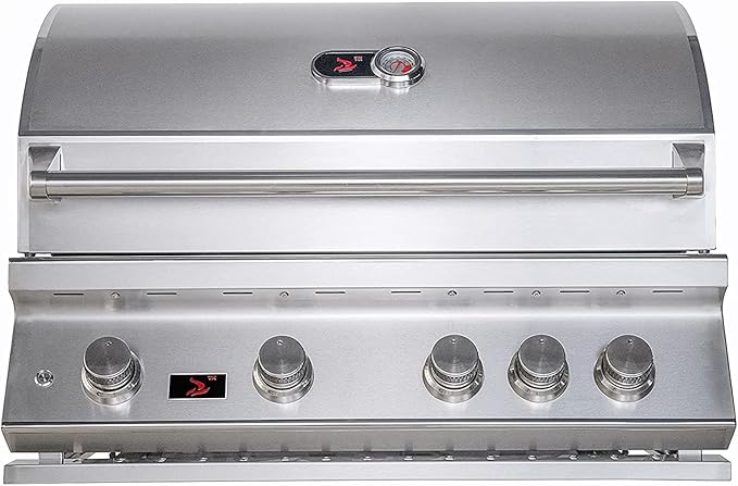 Whistler 34-inch Built-in 4-Burner Natural Gas Grill with Rear Infrared Burner & Grill Lights