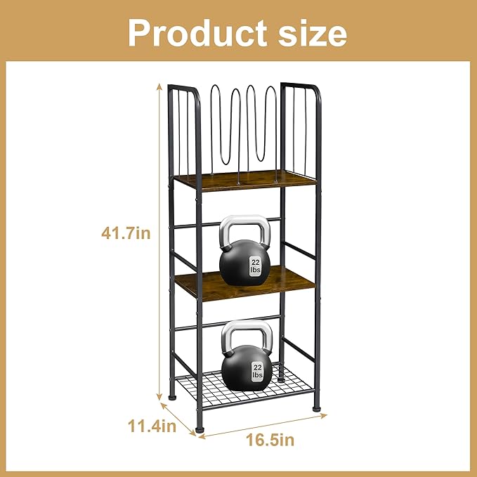 Towel Rack Free Standing 3-Tier M-Shaped Detachable Dividers, Durable Metal Towel Holder for Bathroom, Pool Towel Rack, Space-Saving Towel Storage Organizer, Modern Bath Towel Shelf Patent Pending