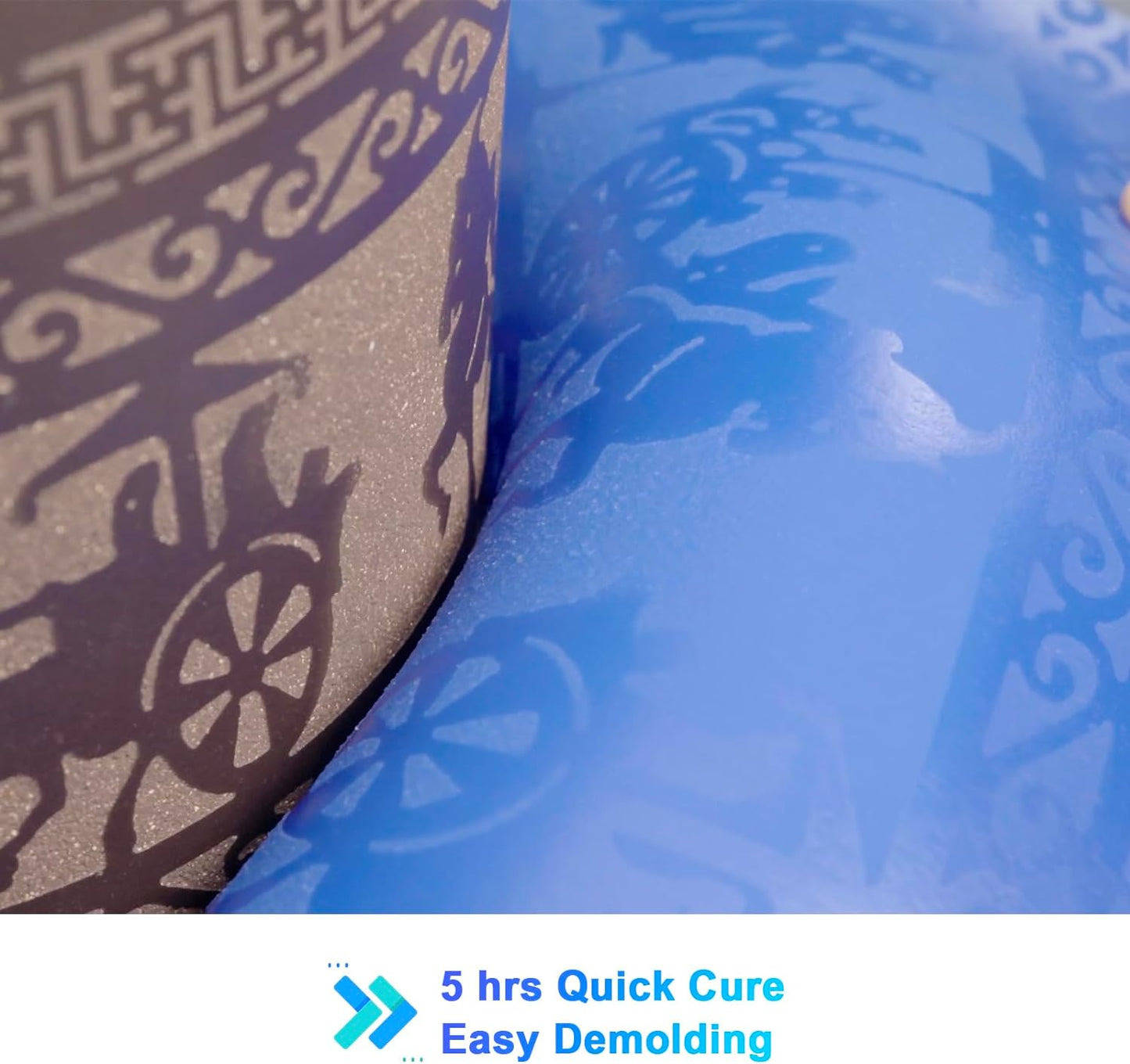 BBDINO Silicone Mold Making Kit 30A, Mold-Making Silicon Rubber 1 Gallon/10 Lbs/160 Oz Liquid Silicon for Molds Making, 1:1 by Volume, Ideal for Silicone, Resins, Soap, Concrete, Wax Molding