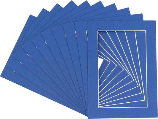 11x14 Mat for 8.5x11 Photo - Precut Bottle Blue Picture Matboard for Frames Measuring 11 x 14 Inches - Bevel Cut Matte to Display Art Measuring 8.5 x 11 Inches - Acid Free Pack of 100 MATS