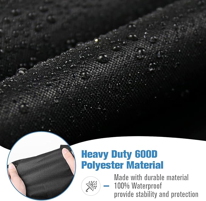 Pizza Oven Cover for Ninja, Heavy Duty Grill Cover for Ninja OO100 Series Woodfire 8-in-1 Outdoor Oven, Waterproof& Dustproof Covers with Drawing for Wood Fired Outdoor Grill
