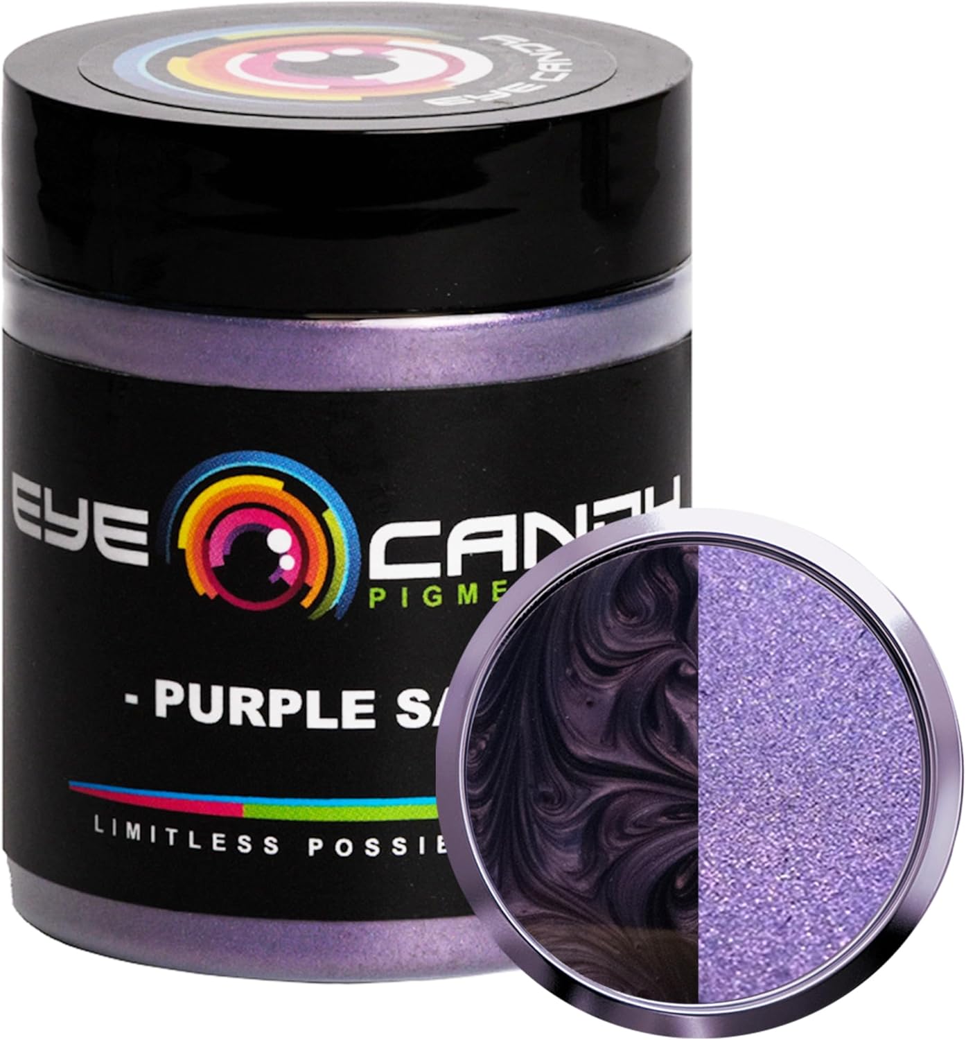 Eye Candy Pigments Premium Purple Mica Powder - Purple Sage (25gr) - for Epoxy, Resin, Soap, Paint, Woodworking, Acrylic Pouring, Bath Bombs, Fishing Lures - DIY Arts and Crafts Additive