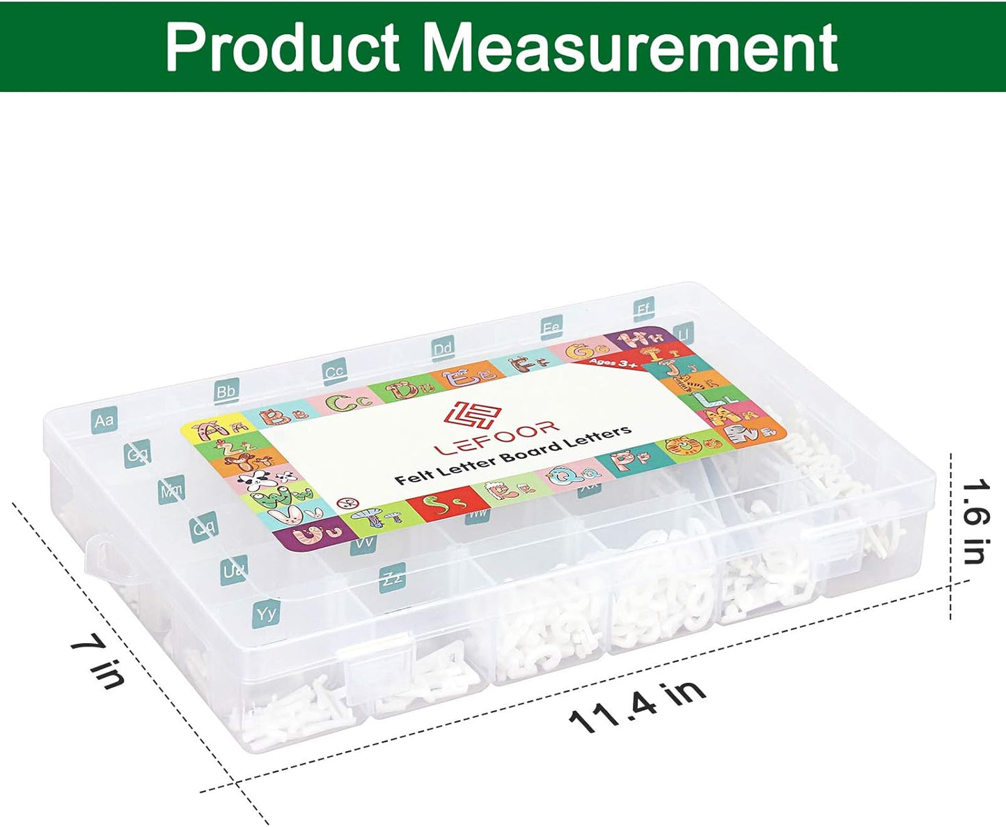 Letter Board Letters Only,698 PRE-Cut Characters (3/4 Inch,White) with Sorting Tray,Felt Letter Board Letters (Choice D)