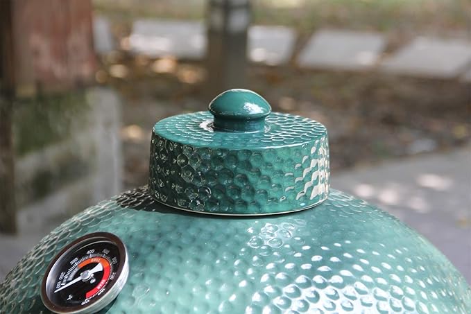 Dracarys Grill Chimney Top Vent Cap Ceramic Damper Top Egg Accessories, Replacement for Medium, Large and XLarge Big Green Egg Charcoal Grill