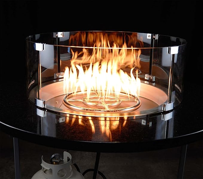 Celestial 23" x 8" Round Wind Guard, fits Celestial 19” Round Fire Pit Burner Pans