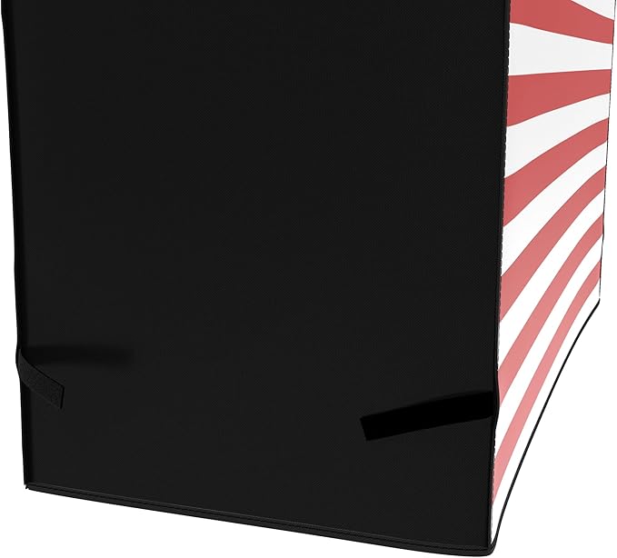 58" Heavy Duty Waterproof Gas Grill Cover fits Weber Char-Broil Coleman Gas Grill-Black,American Flag.