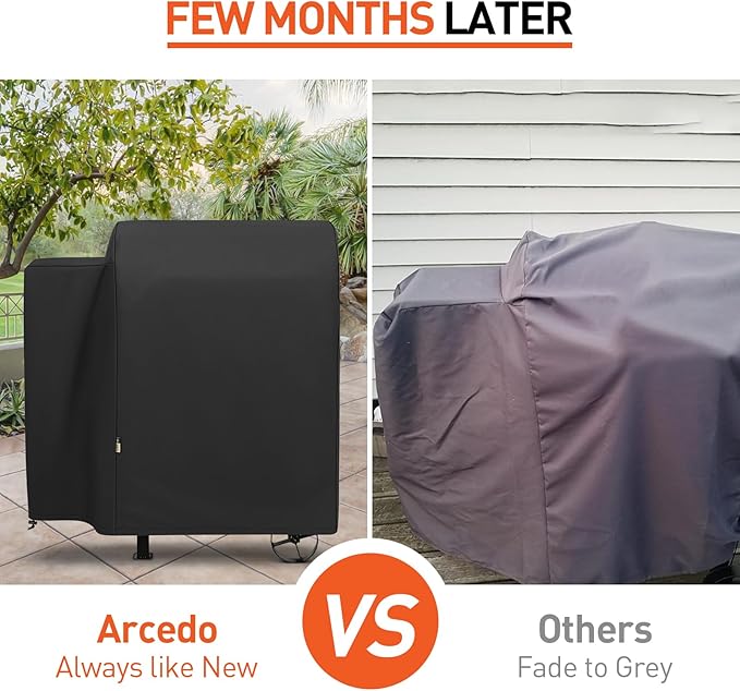 Arcedo Grill Cover Compatible with Pit Boss 700FB, Lexington 500 & 540 Series, 440FB, Heavy Duty Waterproof All Weather Protection Outdoor Wood Pellet Smoker Cover