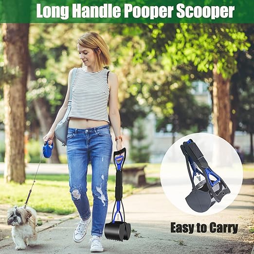 Outdoor Dog Poop Trash Can with Lid, Dog Waste Trash Can Pet Waste Container Pooper Scooper for Yard Garden Kitchen with Removable Inner Bin, Large Garbage Bag, Black