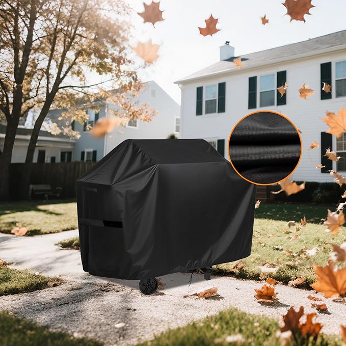Charcoal Grills Cover for Nexgrill 3-Burner Propane Gas Grill, Waterproof Outdoor Grill Cover BBQ Grill Cover Barbeque Grill Cover (Cover Only) - 47" L×23" W×40" H, Black