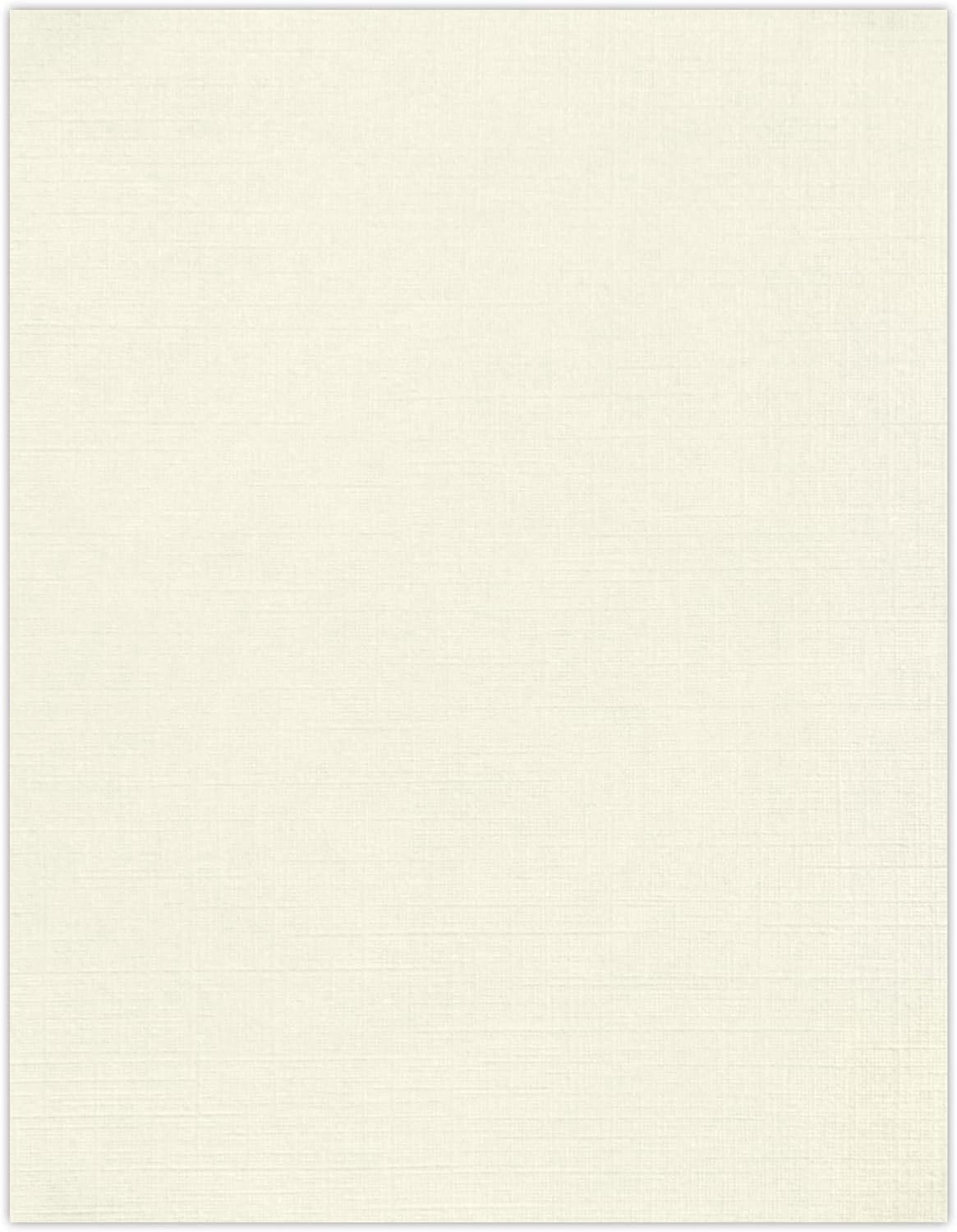 LUXPaper 8.5" x 11" Paper | Letter Size | Natural Linen | 32lb Paper Weight (80lb. Text) | 50 Qty