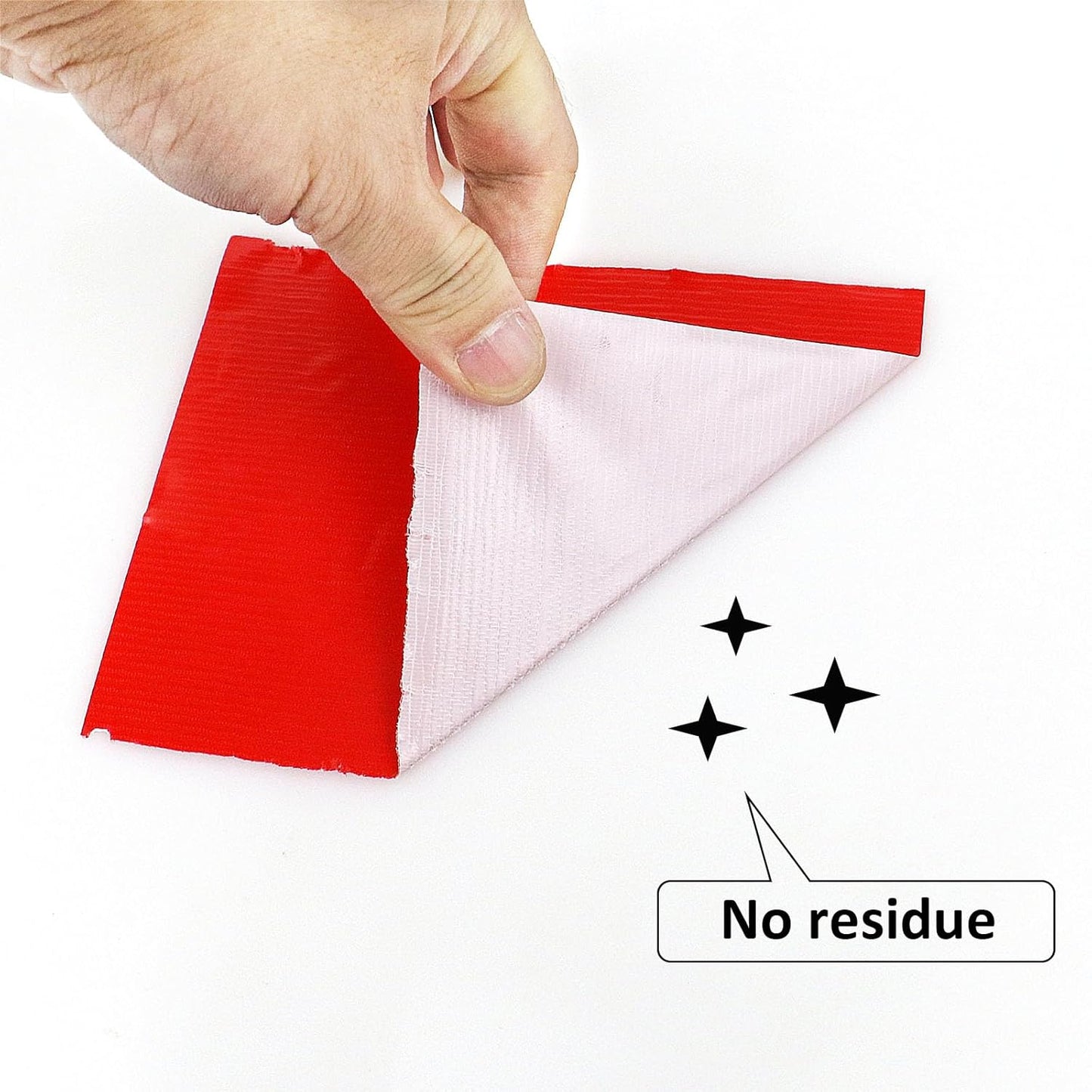 BOMEI PACK 6" Red Duct Tape,Wide Roll,6 Inches x 60 Yards,9 Mil Thick Heavy Duty,Waterproof,Flexible,No Residue and Tear by Hand,Multi-Use for Indoor & Outdoor Repairs