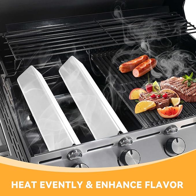 7635 15.3" Flavorizer Bars for Weber Spirit I & II 200, Spirit E210 S210 E220 S220 Gas Grill with Front-Mounted Control, for Weber Spirit Grill Parts, Stainless Steel, 3 PCS