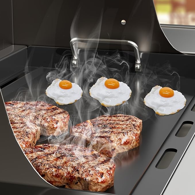 Full Size Griddle Insert for Weber Spirit 200 Series Gas Grill, Flat Top Griddle Replacement for Weber GS4 Spirit I & Spirit II E210 S210 E220 S220