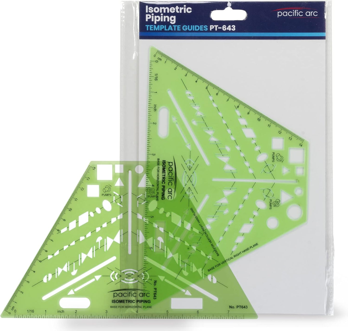 2 Pack - Pacific Arc Professional Plumbing Elevation Template Guide