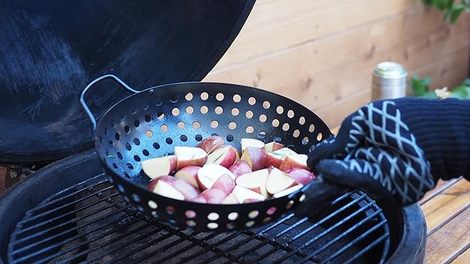 Grill Topper BBQ Grilling Matte Black Pan/Tray 5-Pcs Value Pack