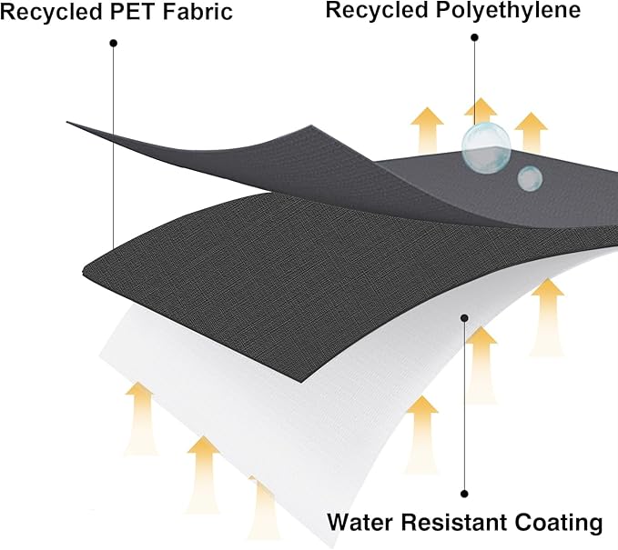 RPET Frabric Cover for Flat Griddle Cover, Black；Fit Slate 36” griddles