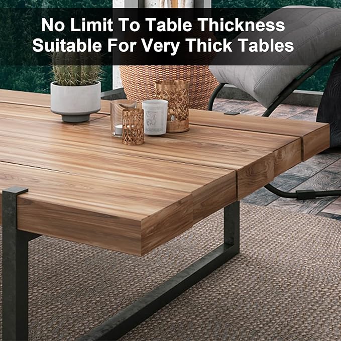Hidden Strap Tablecloth Clips - Perfect for Picnic Tables and Thick Tables Indoor and Outdoor, Keep Your Tablecloth Secure with Our Invisible Table Cloth Clips!