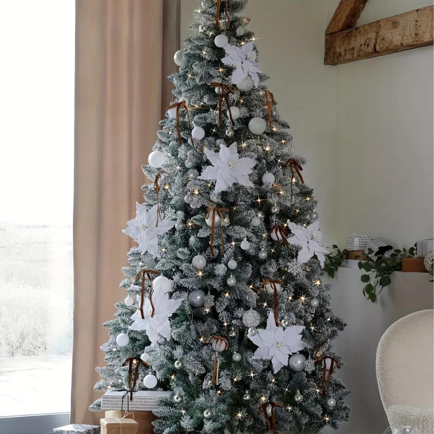 15 Yards Velvet Ribbon 3/8 Inch Single Face Brown Velvet Ribbon Spool Prefect for Holiday Wedding, Ribbons for Gift Wrapping, Christmas Tree Ornaments Wreath Hair Bows, Ribbons for Crafts