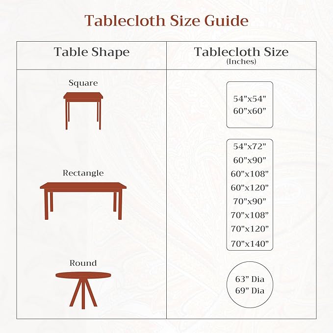 Maison d' Hermine Table Cloth Round Table 100% Cotton 63 Inches Tablecloth Reusable Decorative Everyday Use for Dining Room, Farmhouse, Home Party, Festive & Wedding Spring Summer - Blossoms In Spring