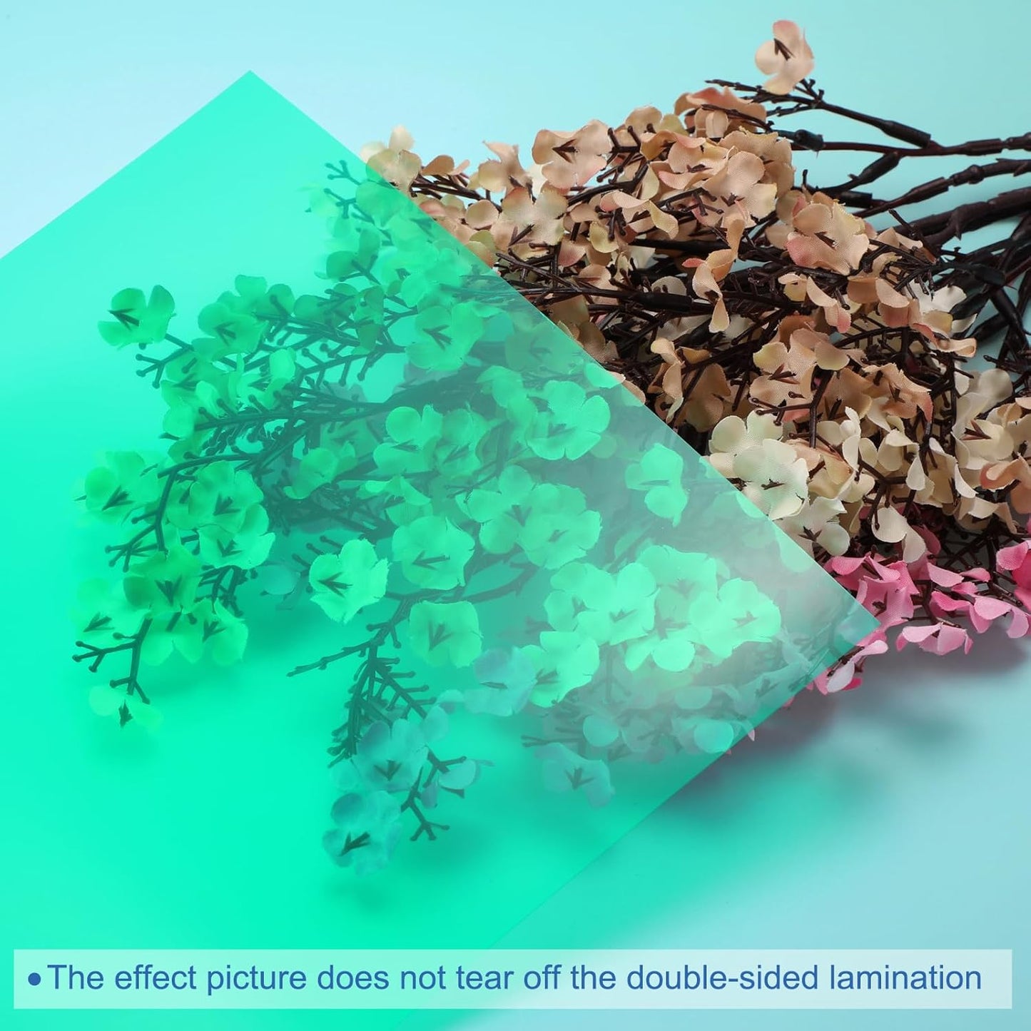 uxcell 4Pcs A4 Gel Light Lighting Filter Overlay Transparent Color Correction Plastic Vinyl PVC Sheets Photography Television Green,0.2mm