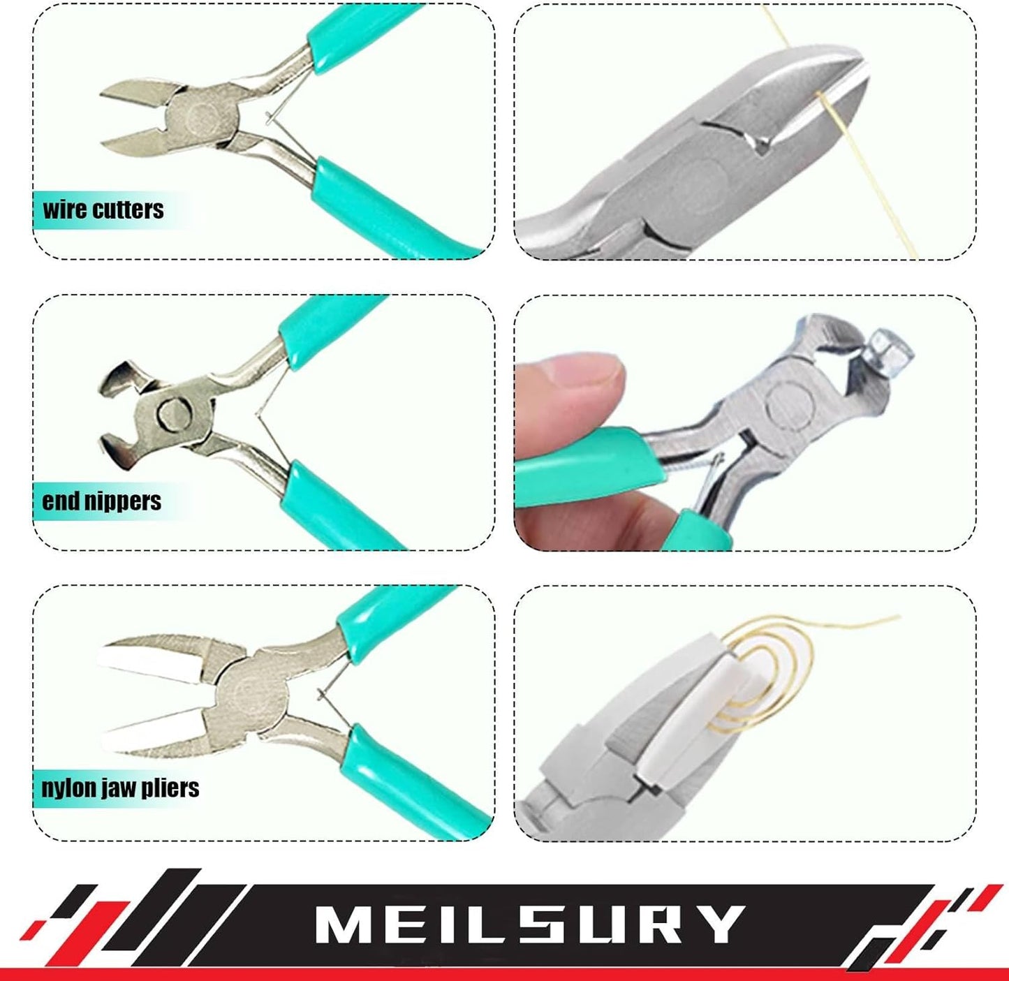 11-Piece jewelry pliers set,Jewelry-making plier tools with stainless steel jewelry tweezers for crafting,beading,and repairing