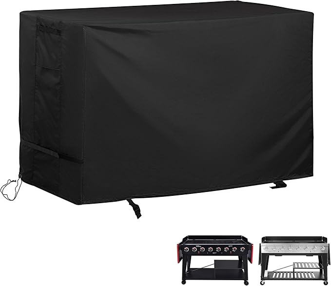 Griddle Cover for Royal Gourmet GB8001B 8-Burner Gas Grill, Flat Top Grill Cover for Royal Gourmet GB8003 8-Burner Outdoor Griddle-Waterproof