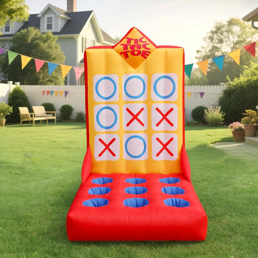 Inflatable Carnival Game with Built-in Blower, Portable Fun Toss Game for Backyard, Outdoor Carnival & Party