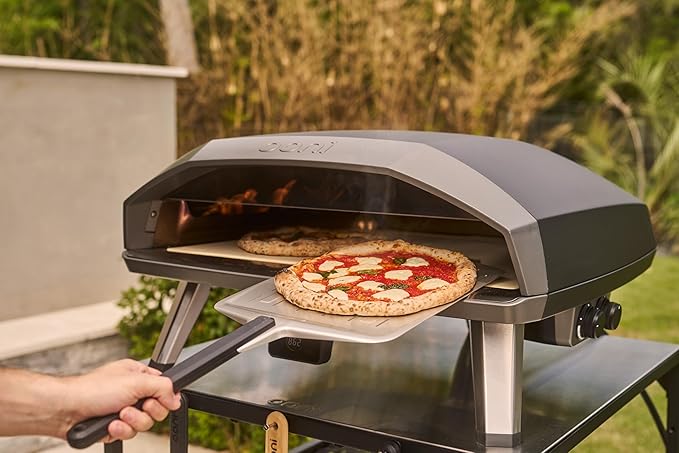 Ooni Koda 2 Max Gas Pizza Oven – 24" Propane Powered Outdoor Oven with 28 mBar Regulator and Gas Hose, Large Propane Pizza Oven - Black