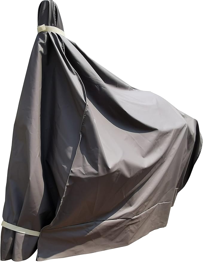 Heavy Duty Grill Cover for Charcoal Offset Smoker Cover, Fade and UV Resistant, Fits Char-Broil, Dyna-Glo, Royal Gourmet, Char-Griller and More Brown