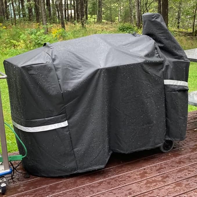 Grill Cover for Pit Boss Austin XL/Rancher XL 1000S, 1000SC, 1000SQ, 1000SC2, 1100 Pro, 1000/1100/1150/1500 Series, Z Grill 1000 Series Wood Pellet Smoker Grills, 600D Heavy Duty Waterproof BBQ Cover