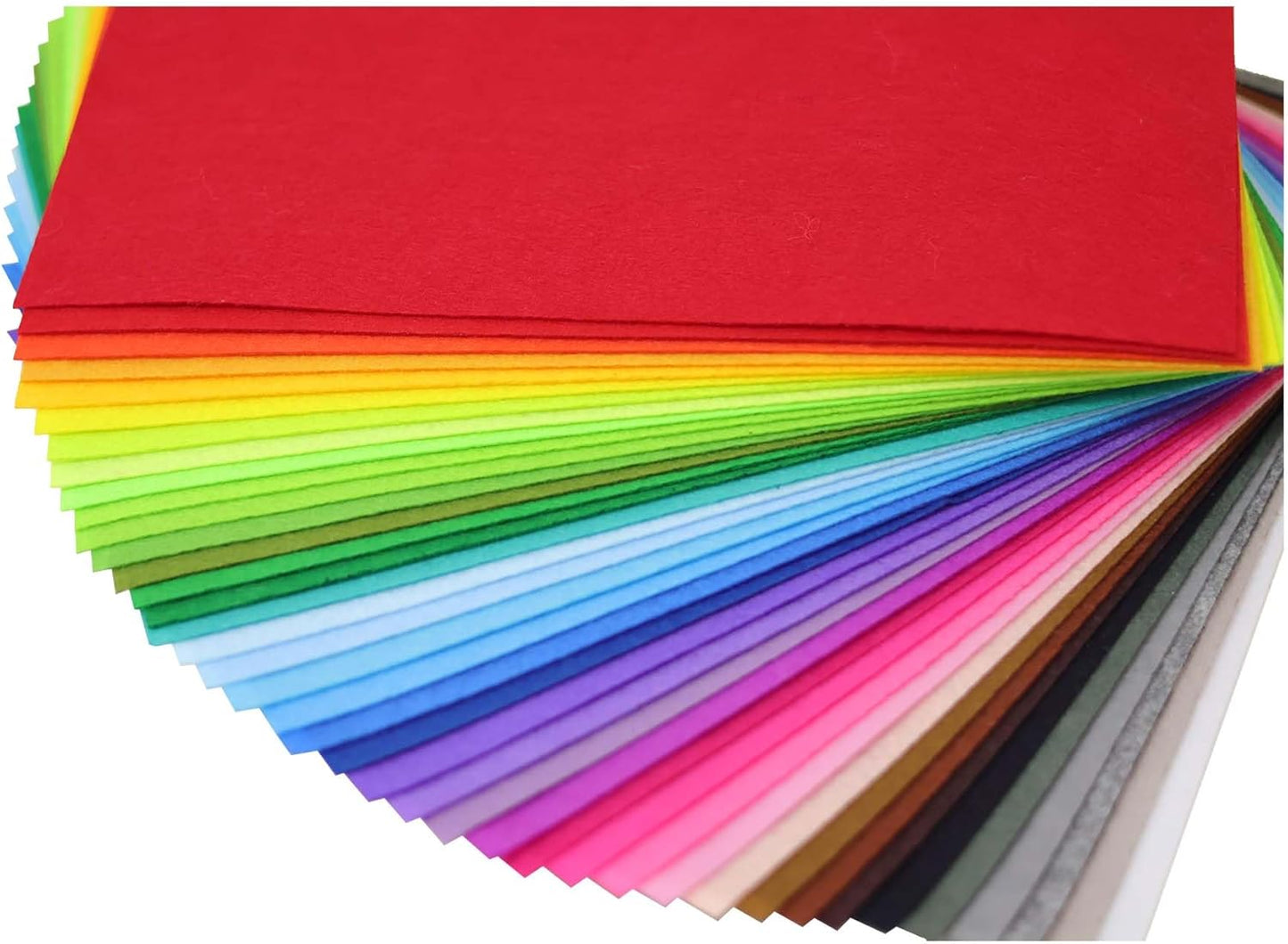 40pcs 20cm × 30 cm x 1mm (Approx. 8 × 12 x 0.04 inches) 40 Colors for Choice A4 Felt Fabric Sheet Assorted Color Felt Pack DIY Craft Patchwork