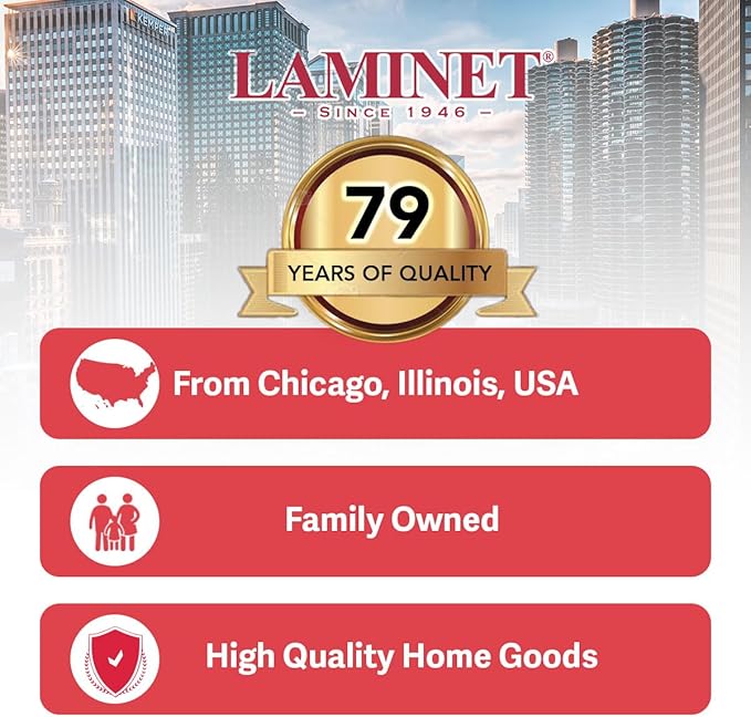 LAMINET 6 Piece Quilted Dinnerware Storage Starter Set - Includes 4 Plate Cases, 1 Cup Case & Platter Case - RED