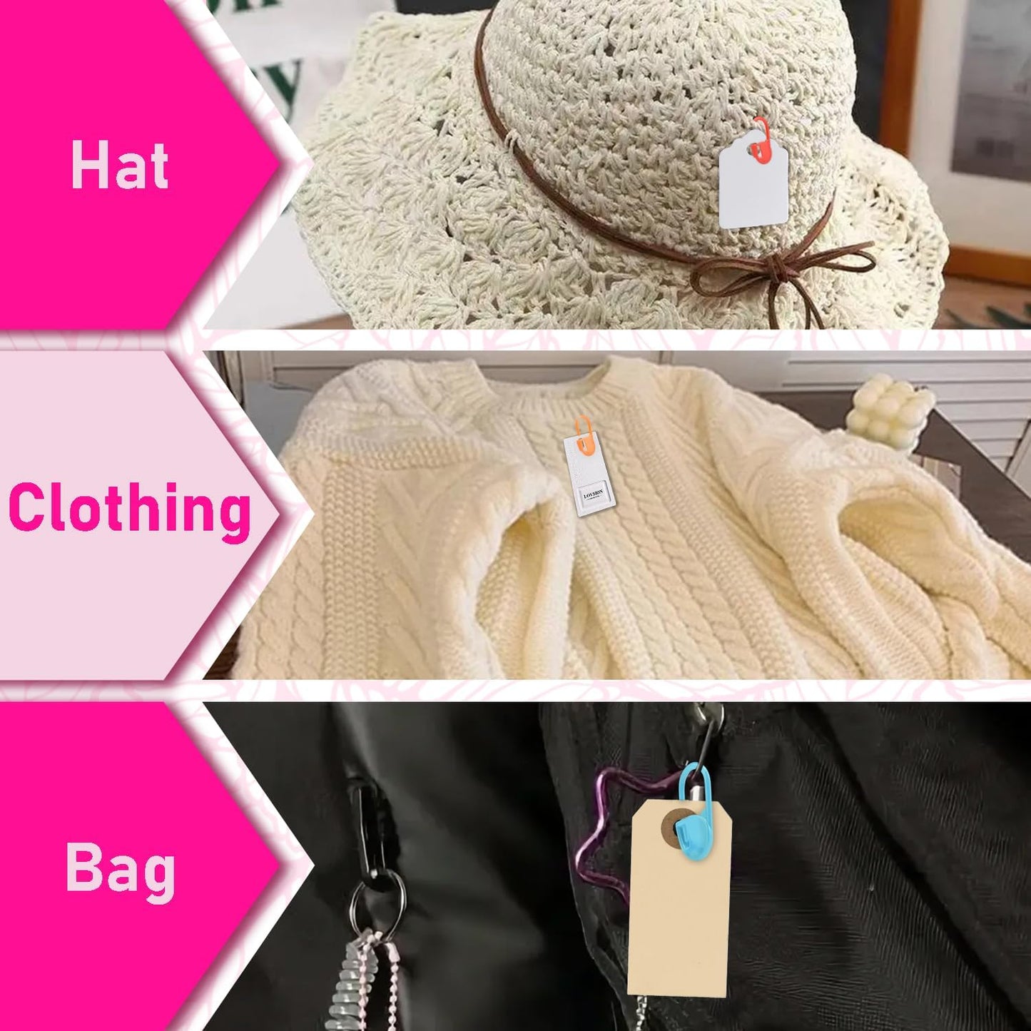 150pcs Assorted Colors Crochet Stitch Markers for Crocheting, Crochet Marker for Crocheting Knitting Yarn Crafts Weaving Locking Plastic Safety Pins Yarn Pins Knitting Supplies Accessories