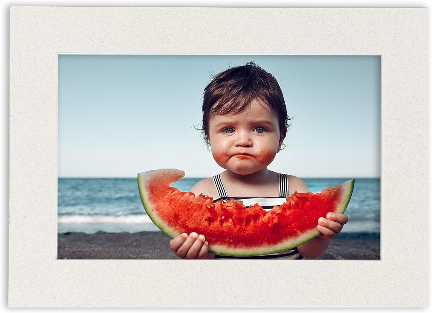 Poster Palooza 11x14 Mat Bevel Cut for 8.5x11 Photos - Acid Free Oyster Shell White Precut Matboard - for Pictures, Photos, Framing - 4-ply Thickness