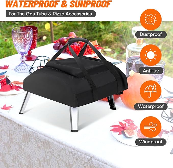 Pizza Oven Cover for Onni Koda 16 Pizza Maker Carry Bag Oven with Pocket for Accessories Storage Portable Gas Pizza Oven Cover Koda