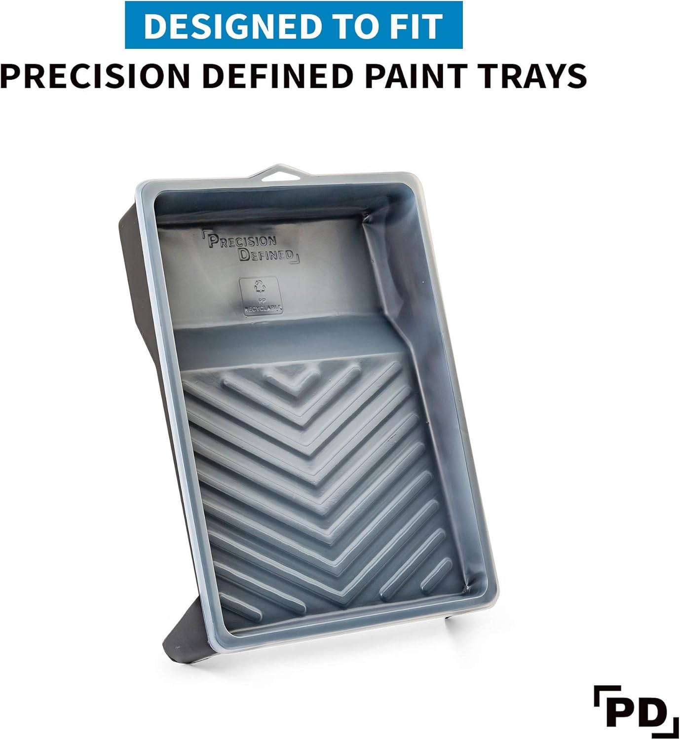 Precision Defined Paint Trays, Paint Roller Trays Liner, Plastic Paint Pan for Roller Brushes, Painting Tray for Painting with Deep Paint Pocket (Paint Tray Liner (10-Pack), 9-inch)