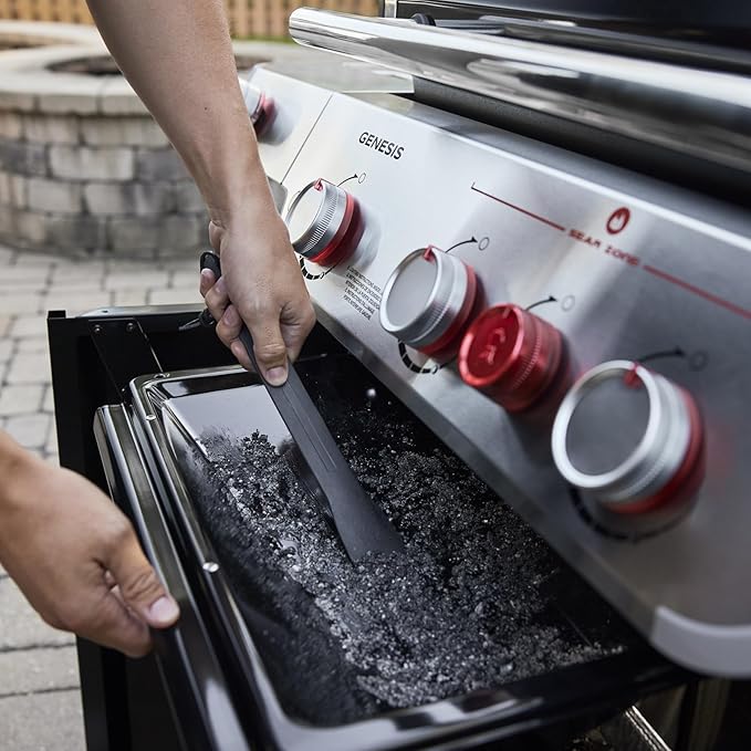 Weber Genesis E-415 Natural Gas Grill for Outdoor Grilling, 4 Burners, Black