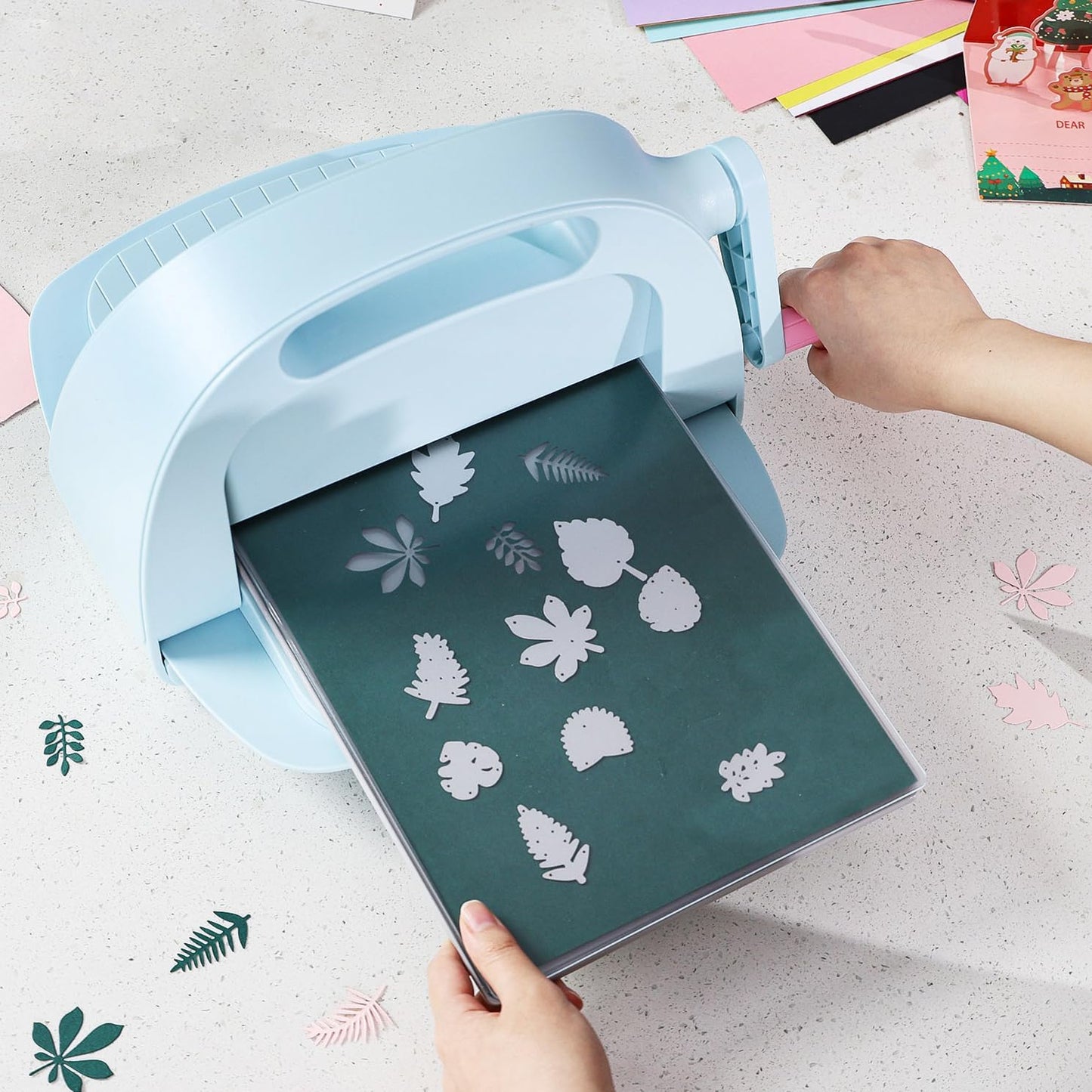 OFFNOVA Die Cutting and Embossing Machine, 8.5" Opening, for Dies and Embossers, Card Making and Scrapbooking Supplies Tools, Perfect for Invitations, Birthday Cards, Greeting Cards