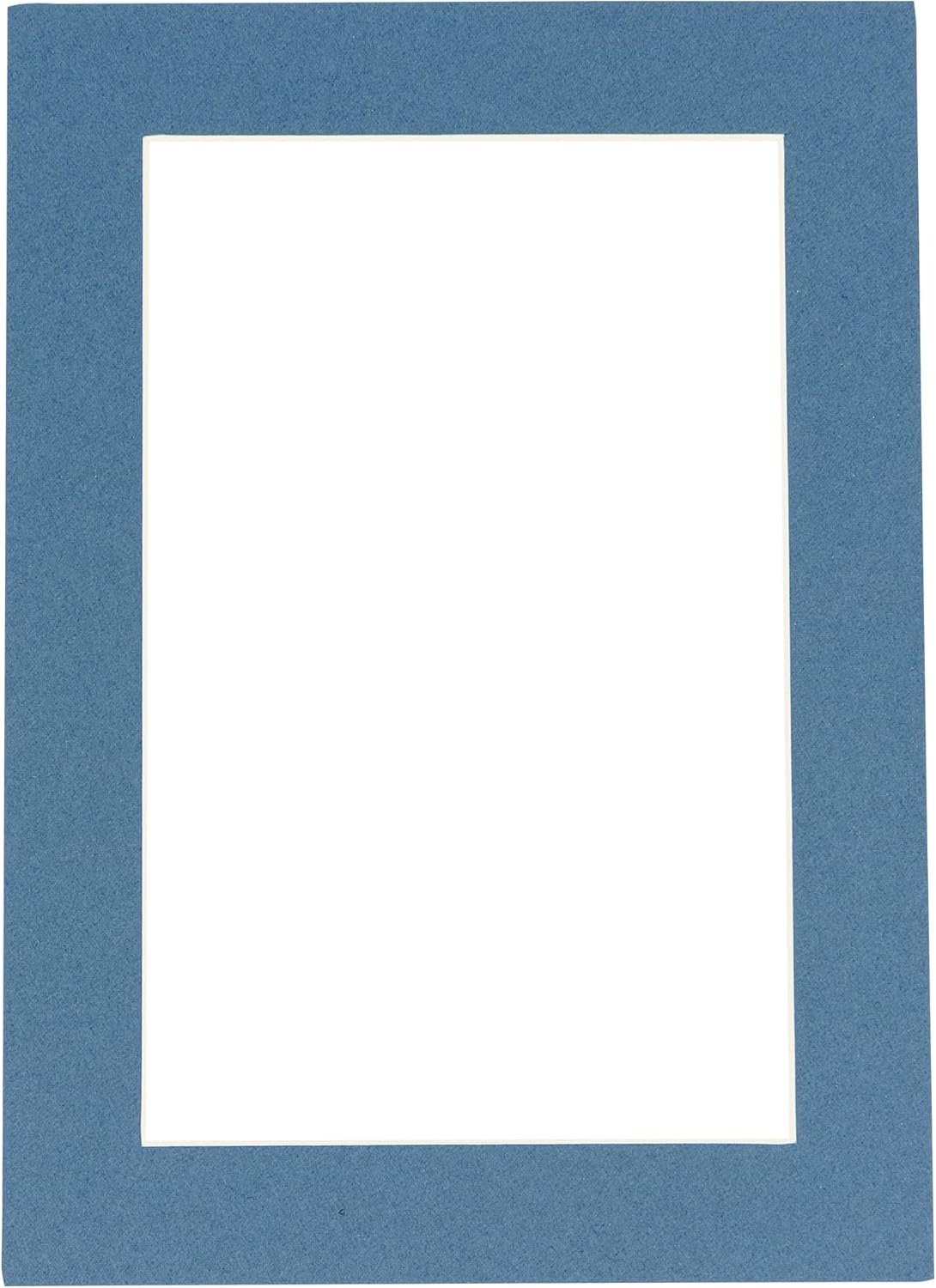 11x14 Mat for 8.5x11 Photo - Precut Steel Blue Picture Matboard for Frames Measuring 11 x 14 Inches - Bevel Cut Matte to Display Art 8.5 x 11 Inches - Acid Free ONE MAT with Backing Board & Clear Bag