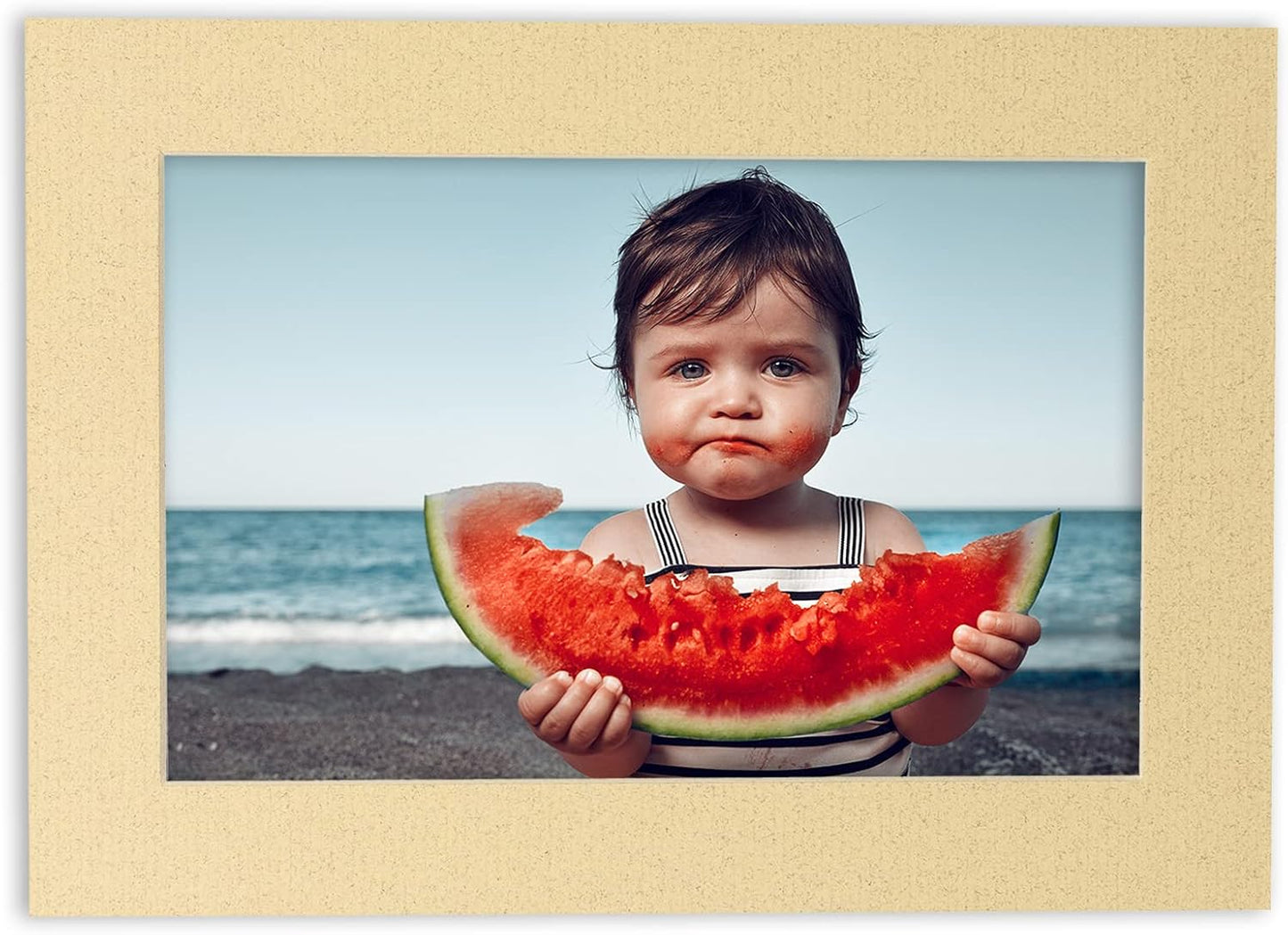 11x14 Mat for 8.5x11 Photo - Precut Tan Picture Matboard for Frames Measuring 11 x 14 Inches - Bevel Cut Matte to Display Art Measuring 8.5 x 11 Inches - Acid Free Pack of TEN MATS