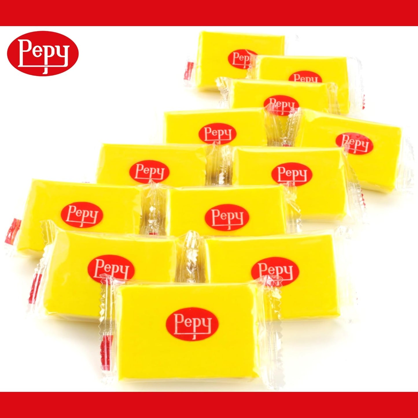 Pepy Plastilina Reusable and Non-Drying Modeling Clay; Set of 24 Bars, 1.4 Ounce Each, Perfect for Arts and Crafts Projects, Yellow