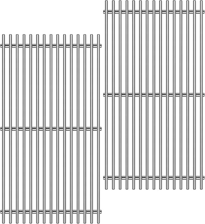 9MM 17.5" Stainless Steel Grill Grates for Weber Spirit E-310 E315 E320 E330 S310 S315 S330 GS4 Spirit 2 Grill Parts for Weber 7638, 7639 7525 Spirit 300 and Spirit II 300 Series Grills