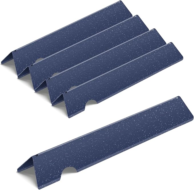 17.1 Inch Porcelain Steel Flavorizer Bars for Weber Genesis Grill Parts, for GS4 Genesis II/II LX 300, II E-310, II E-315, II E-335, II LX-340 Replacement Parts 66795, 5 Pcs