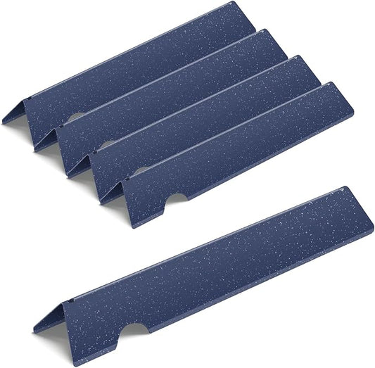 17.1 Inch Porcelain Steel Flavorizer Bars for Weber Genesis Grill Parts, for GS4 Genesis II/II LX 300, II E-310, II E-315, II E-335, II LX-340 Replacement Parts 66795, 5 Pcs